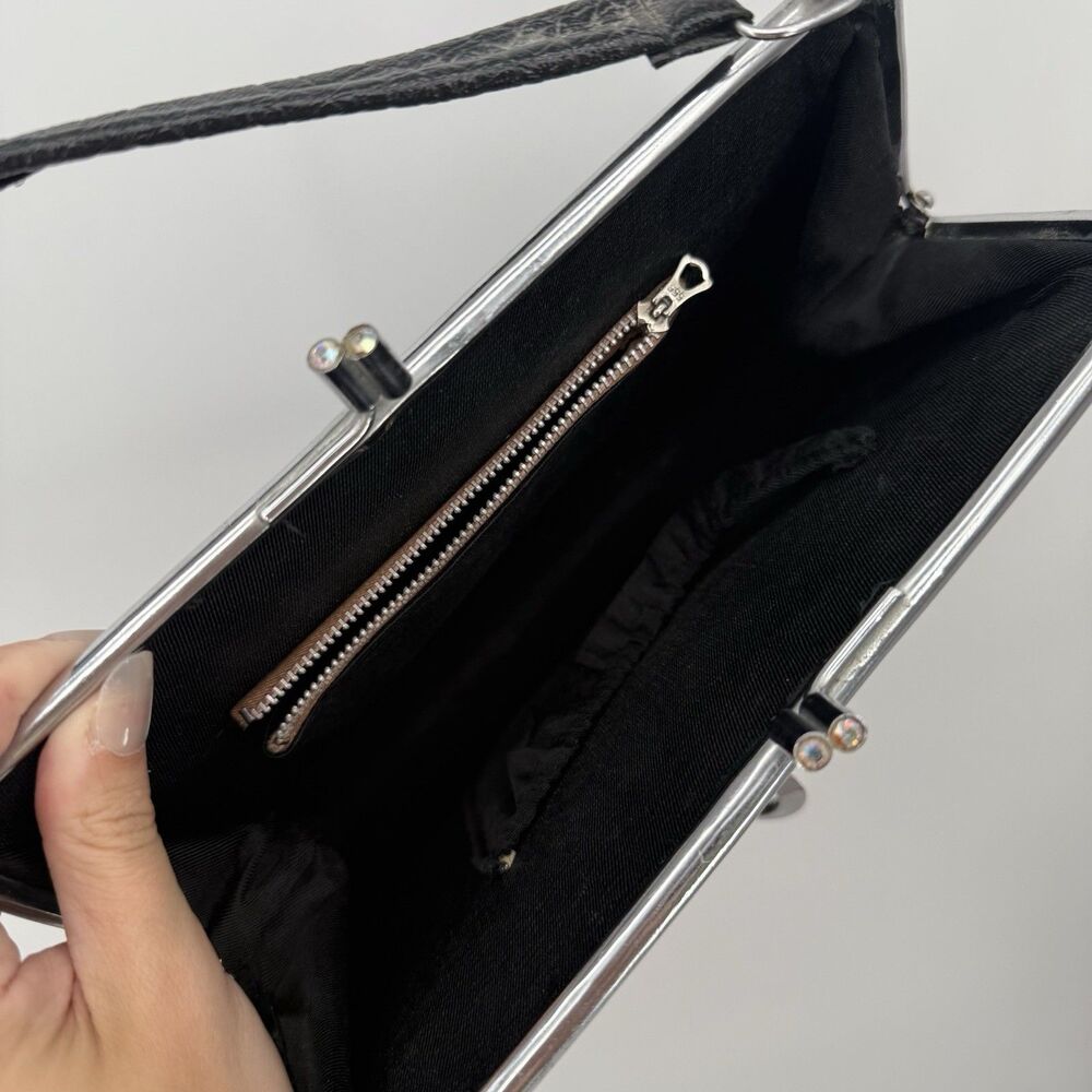 Vintage Unbranded Structured Purse Bag Evening Formal - Picture 10 of 11